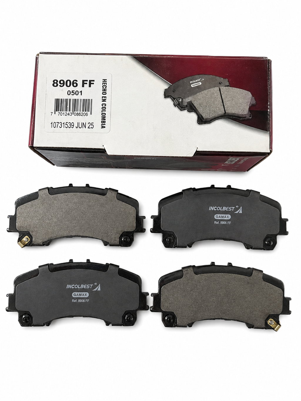 Pastillas de Freno Delanteras – Nissan X-Trail, Qashqai 16/  | Ref. 8906 Gamax
