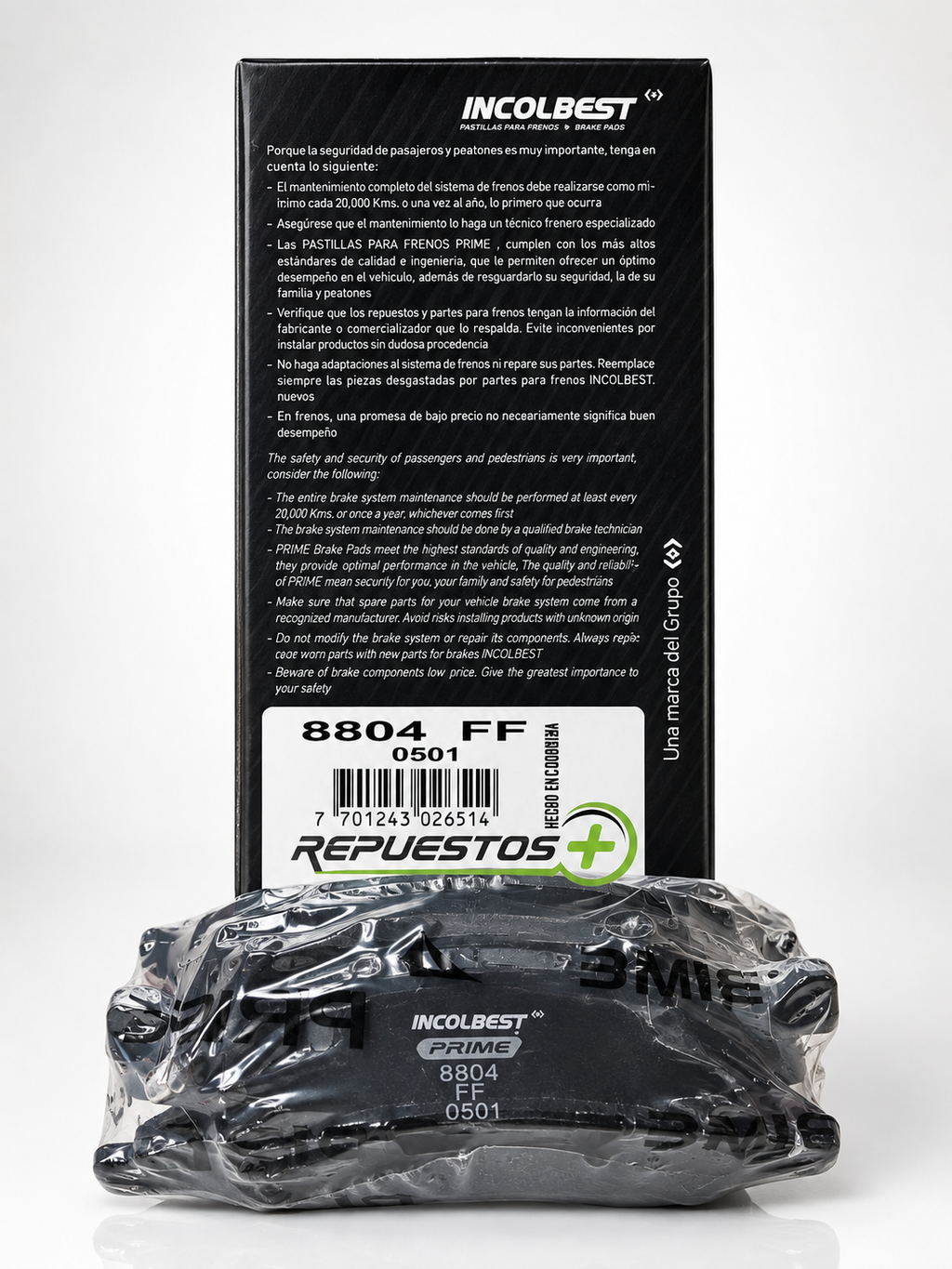 Pastillas de Freno Delanteras – Nissan March | Ref. 8804 Prime