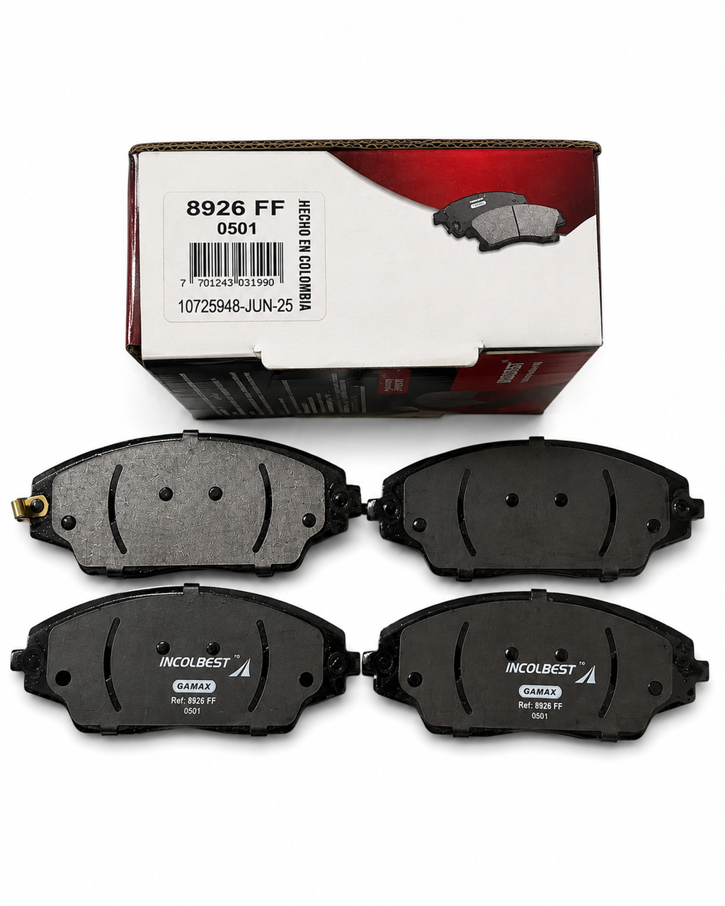 Pastillas de Freno Delanteras – Chevrolet Sonic | Ref. 8926 Gamax