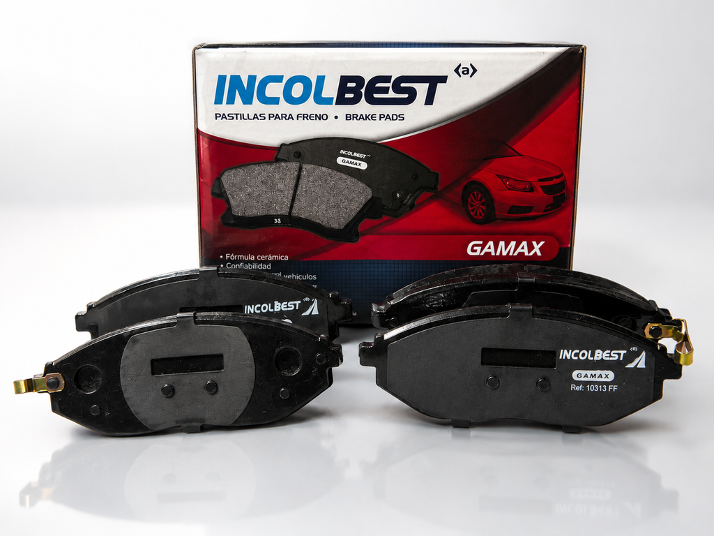 Pastillas de Freno Delanteras – Chevrolet Spark GT, Beat, Aveo Emotion | Ref. 10313 Gamax