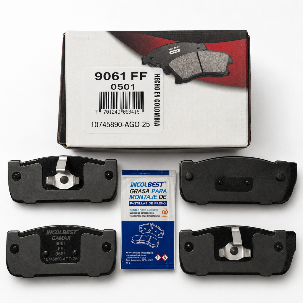 Pastillas de Freno Delanteras – Renault Logan, Sandero (2016-) | Ref. 9061 Gamax