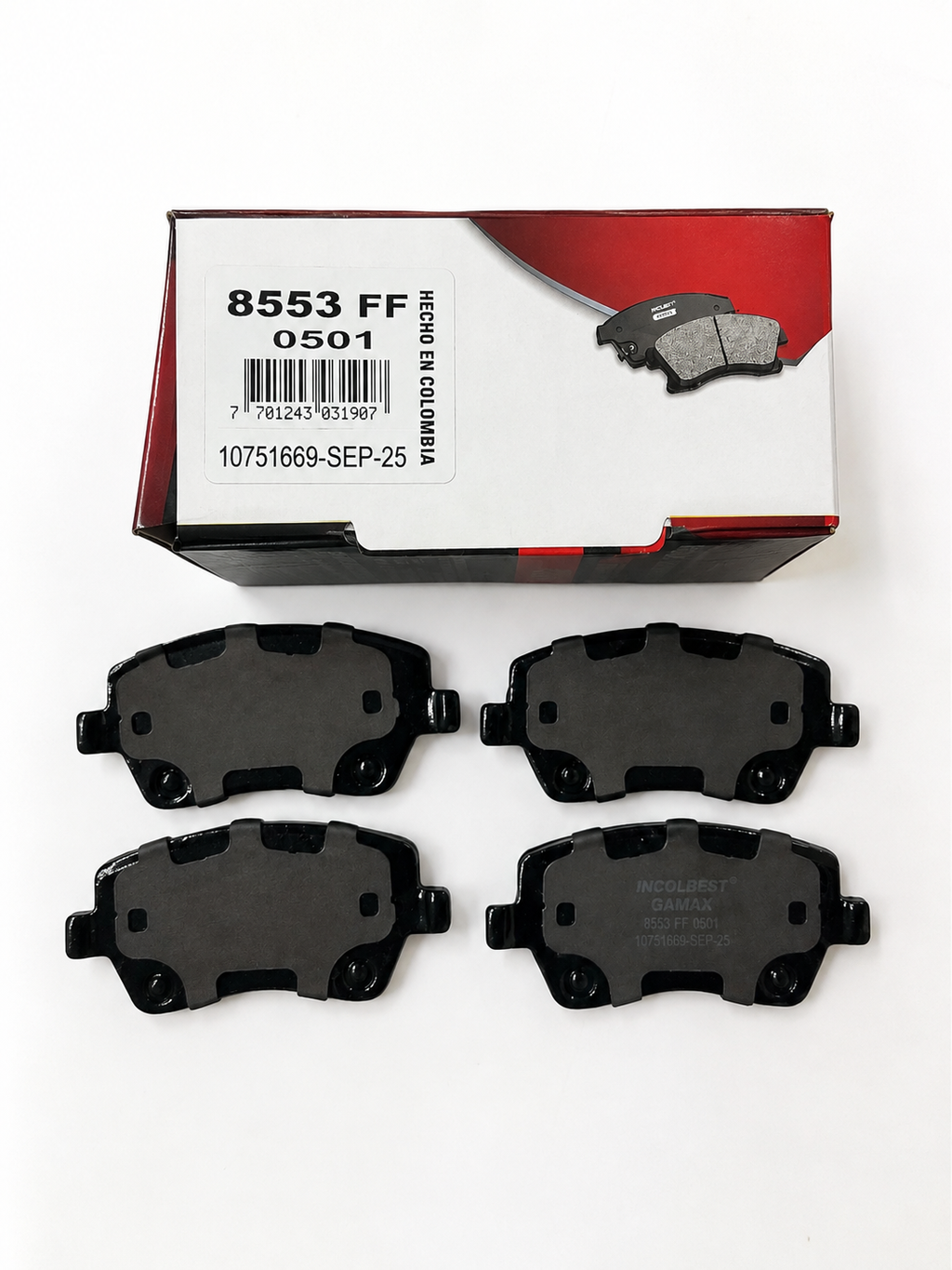 Pastillas de Freno Delanteras – Renault Duster 4x2  | Ref. 8553 Gamax