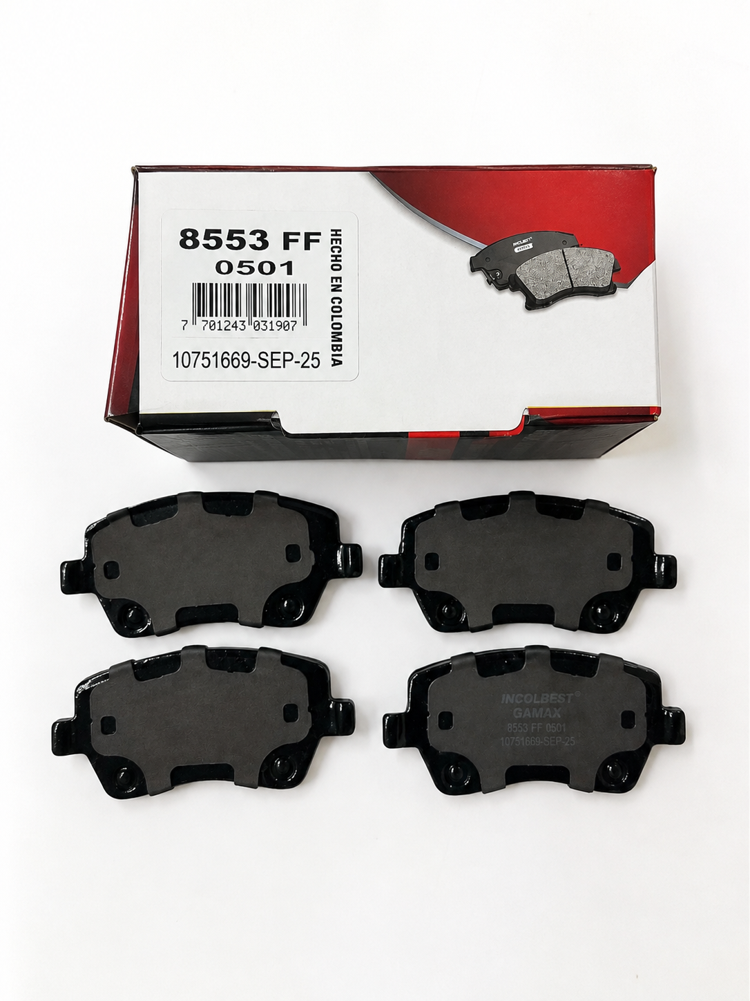 Pastillas de Freno Delanteras – Renault Duster 4x2  | Ref. 8553 Gamax