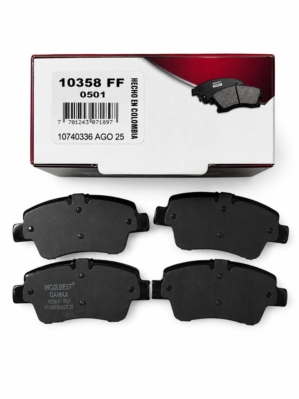Pastillas de Freno Delanteras – Renault Kwid | Ref. 10358 Gamax