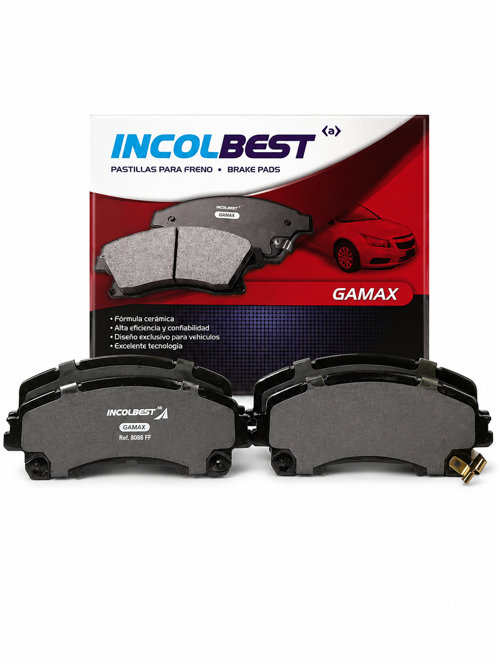 Pastillas de Freno Delanteras – Nissan X-Trail, Qashqai 16/  | Ref. 8906 Gamax