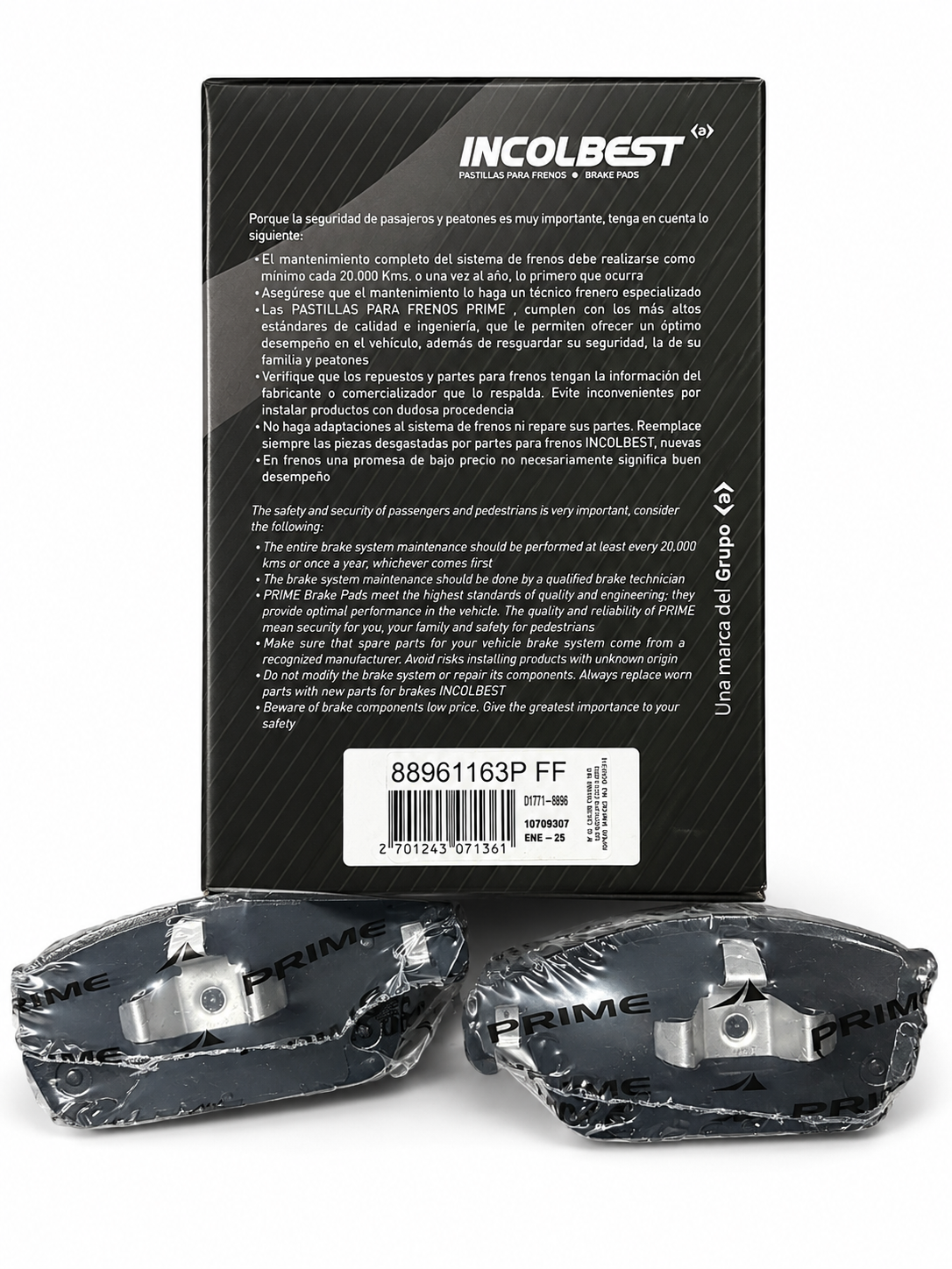 Pastillas de Freno Delanteras – Ford Focus, Escape | Ref. 8896 Prime