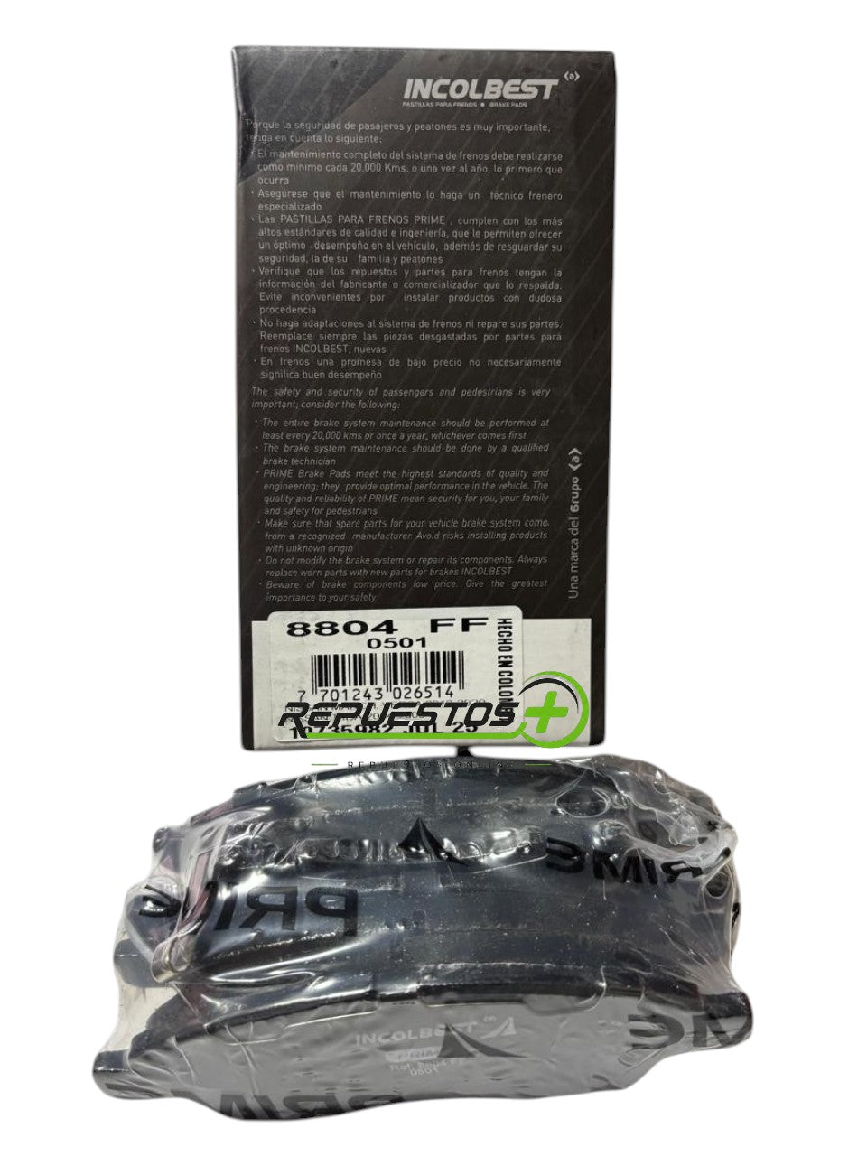 Pastillas de Freno Delanteras – Nissan March | Ref. 8804 Prime