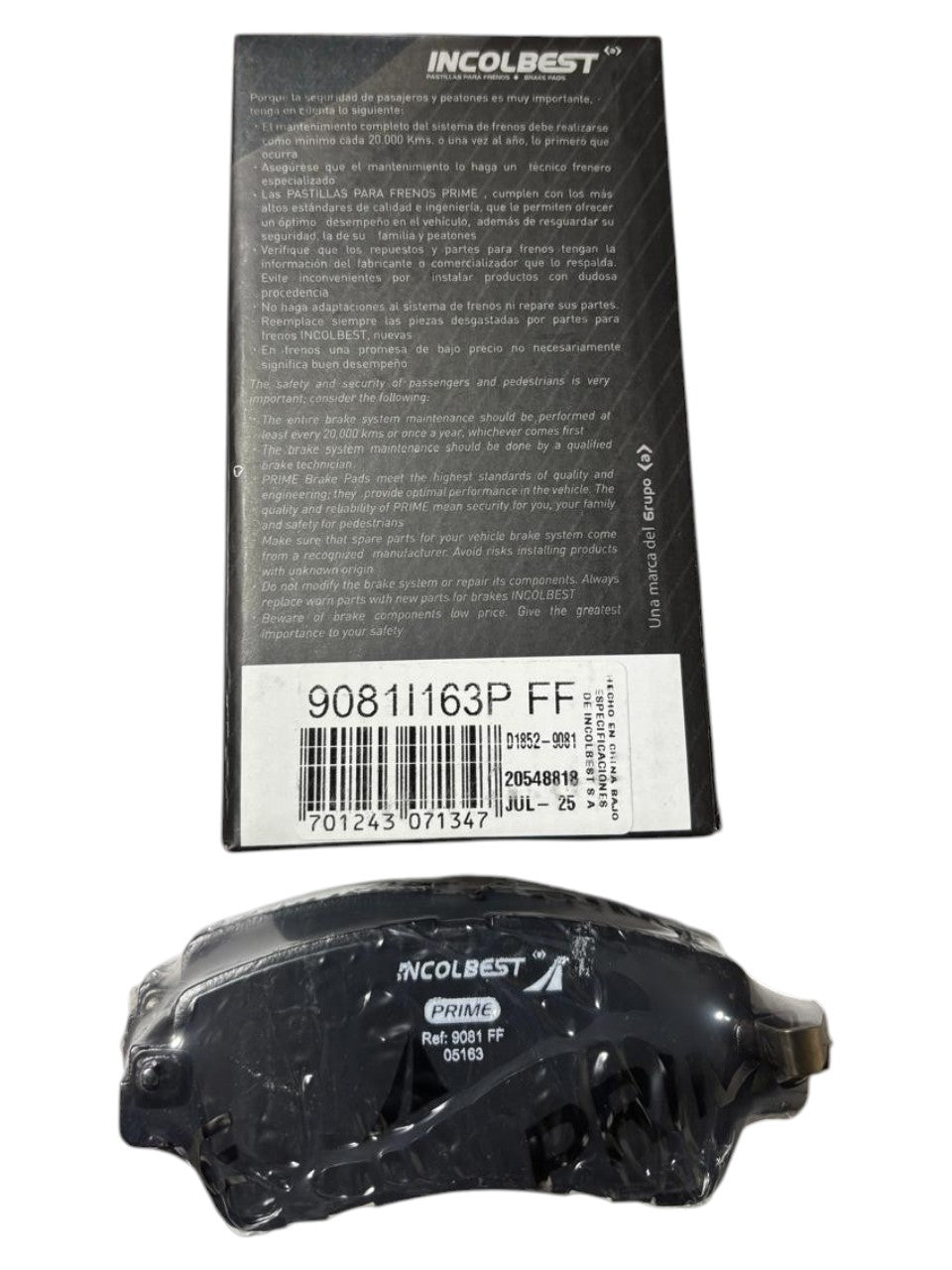Pastillas de Freno Delanteras – Mazda 2 SkyActiv | Ref. 9081 Prime