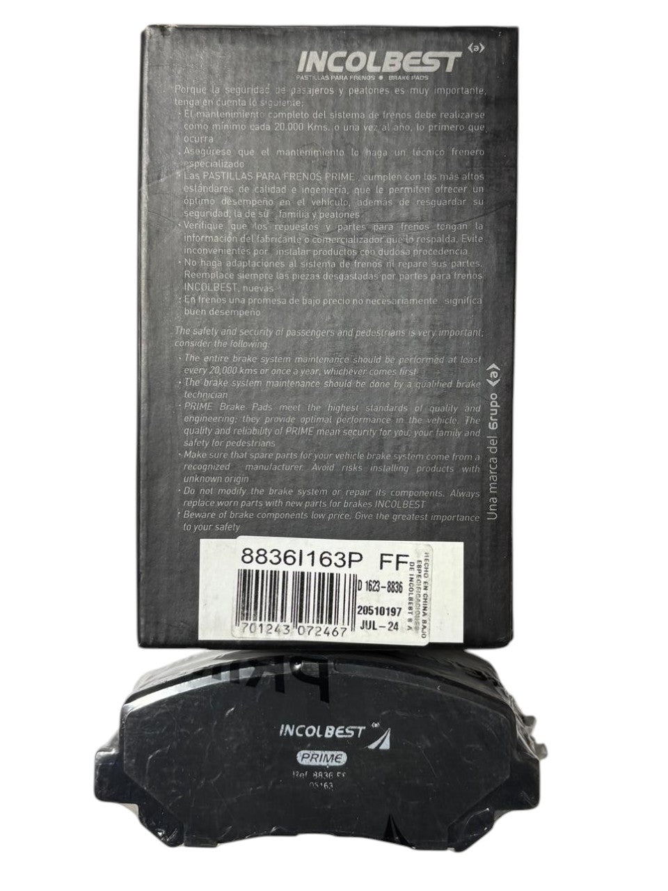 Pastillas de Freno Delanteras – Mazda CX-5 (2013-2015) | Ref. 8836 Prime
