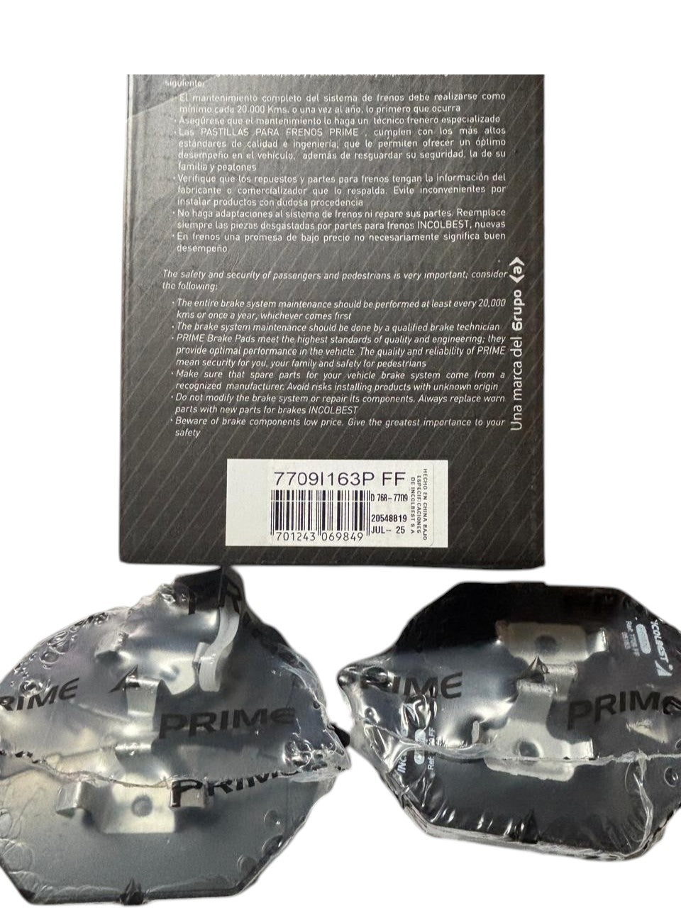 Pastillas de Freno Delanteras – Volkswagen Jetta (200-2005), Audi A3 | Ref. 7709 Prime